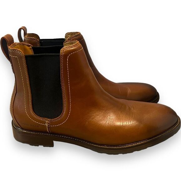 Cole Haan Other - Cole Haan Warner Grand Waterproof Chelsea Boots Men's 9.5M Earthen Pull On